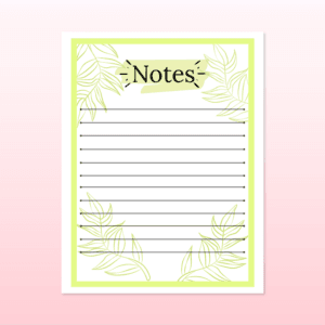 Feuilles de note à imprimer - Matériel pédagogique gratuit